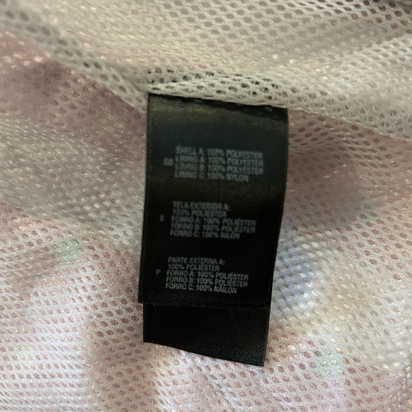 Northface Girls Pink Polka Dot Rain Jacket, XXS. - Picture 9 of 14